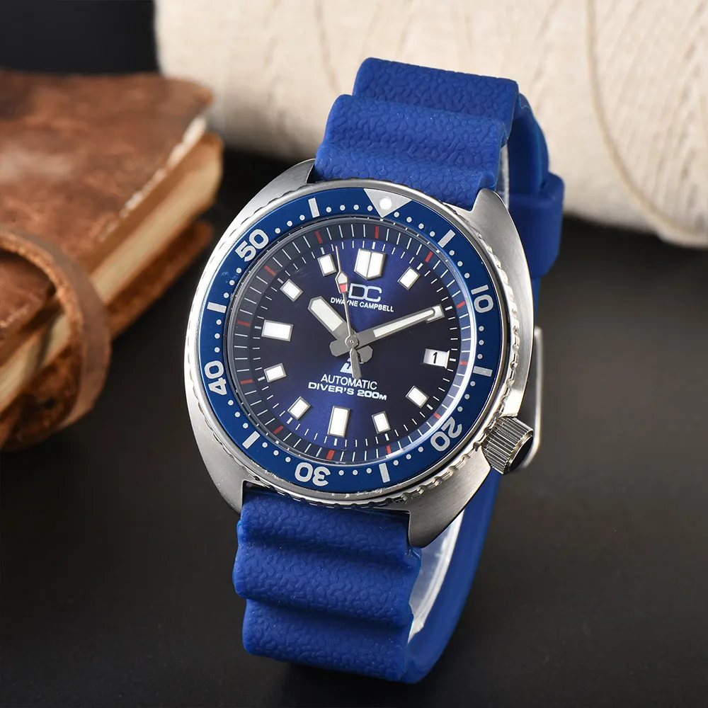

Dwayne Campbell New Waterproof Automatic Watch NH36 Movement Sapphire Glass Dual Calendar Watch For Man Mechanical Watches