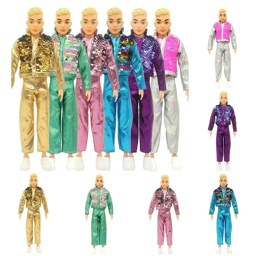 2024 Male Doll Clothing New Fashion 6 Colors Handmade Clothes Set Male Doll Accessories 30CM Doll