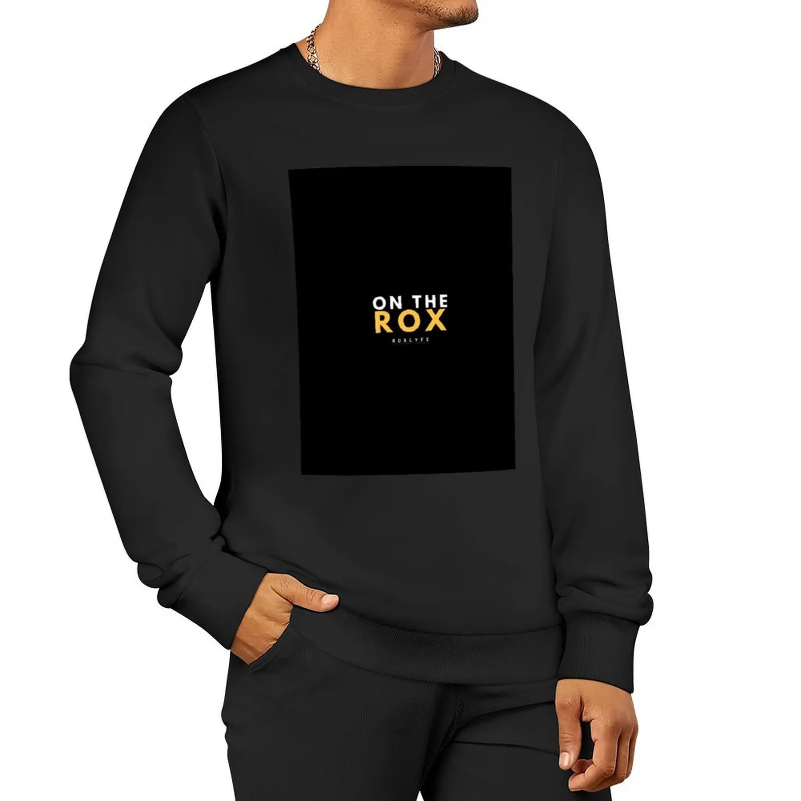 HYROX - Op de ROX (witte tekst) - Rox Lyfe - Voor HYROX Fans en atleten Pullover Hoodie herenkleding nieuw sweatshirt