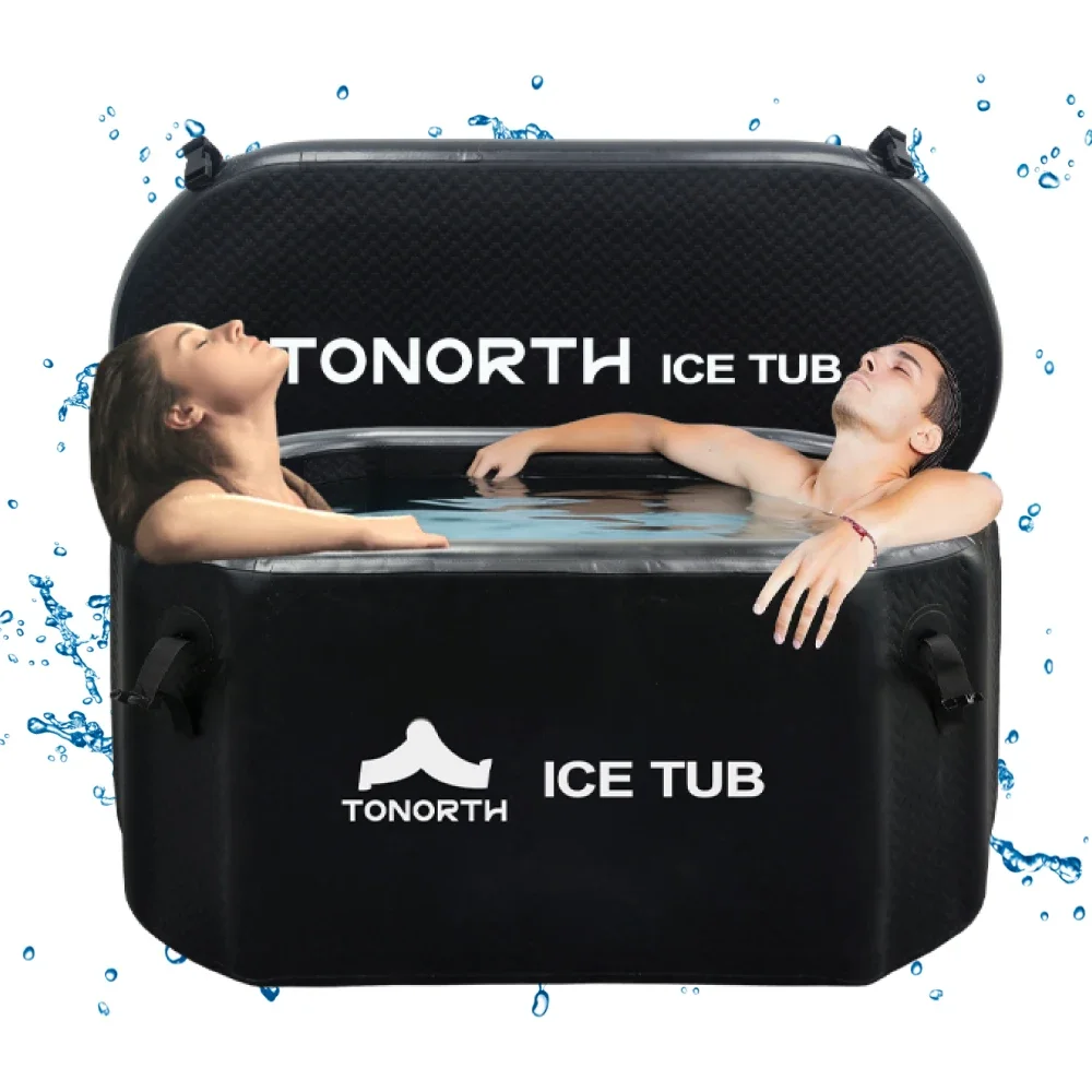 Inflatable cold tub, portable collapsible ice tub, 2-year warranty for athletes