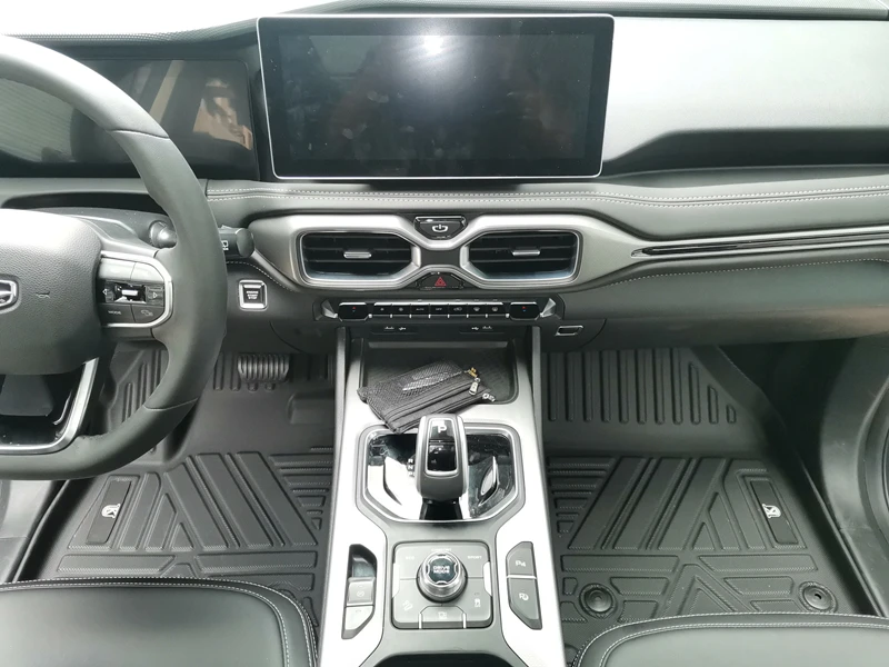 Use for Geely Okavango Car Carpet Car Floor Mat Okavango Trunk Mat Full Set Trim to Fit Geely Okavango Waterproof Floor Mats