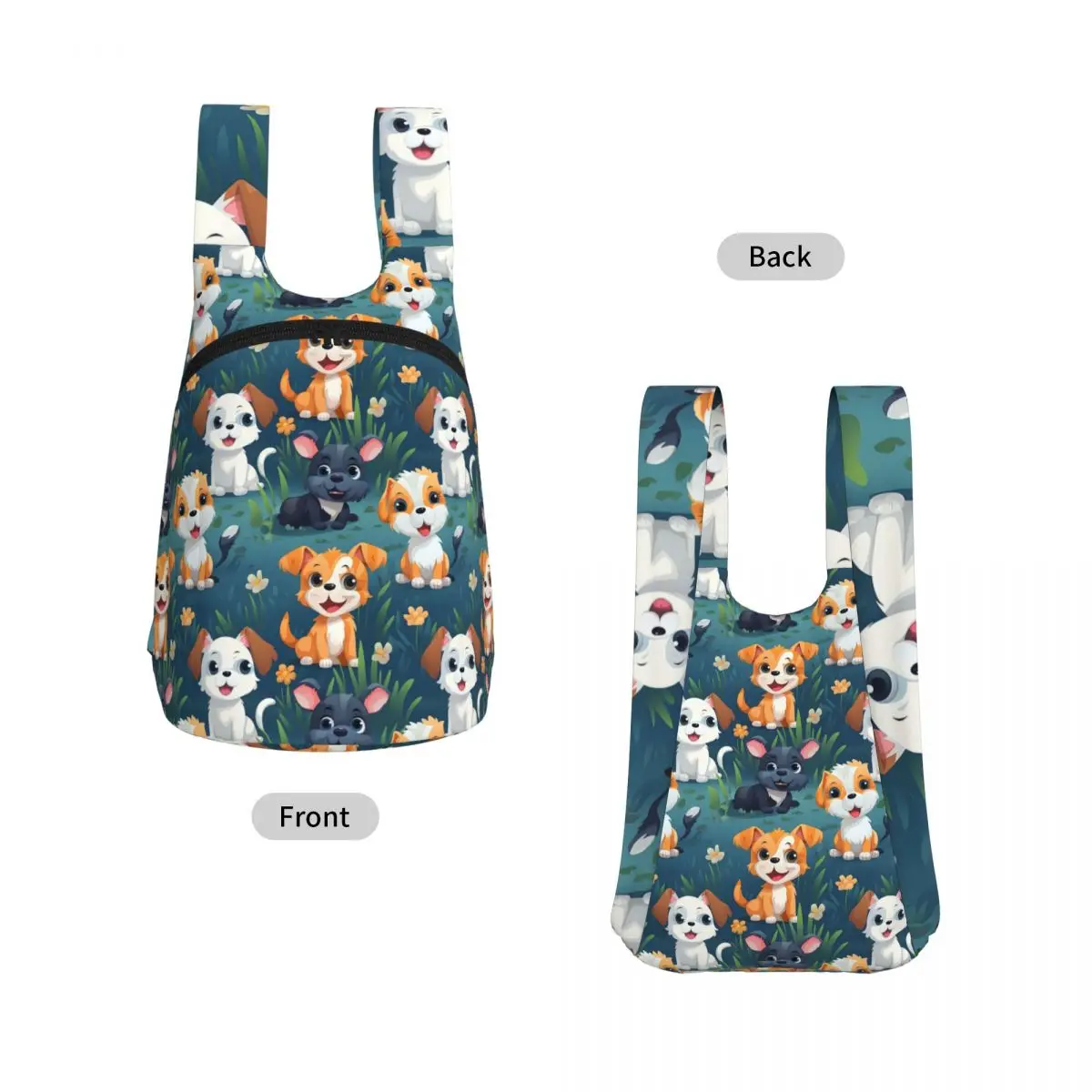 Puppy And Kittens Backpack Student Storage BookBag Kids School Bag Computer Shoulder Bags for Boys Girls