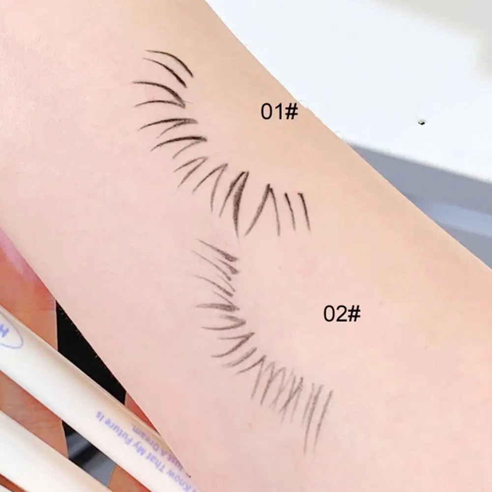 Stylo Eyeliner Liquide Ultra-fin à vaccage Rapide, Double Fourche, Sans Taches, Noir, Marron, Longue Durée, Cils betérieurs, miles