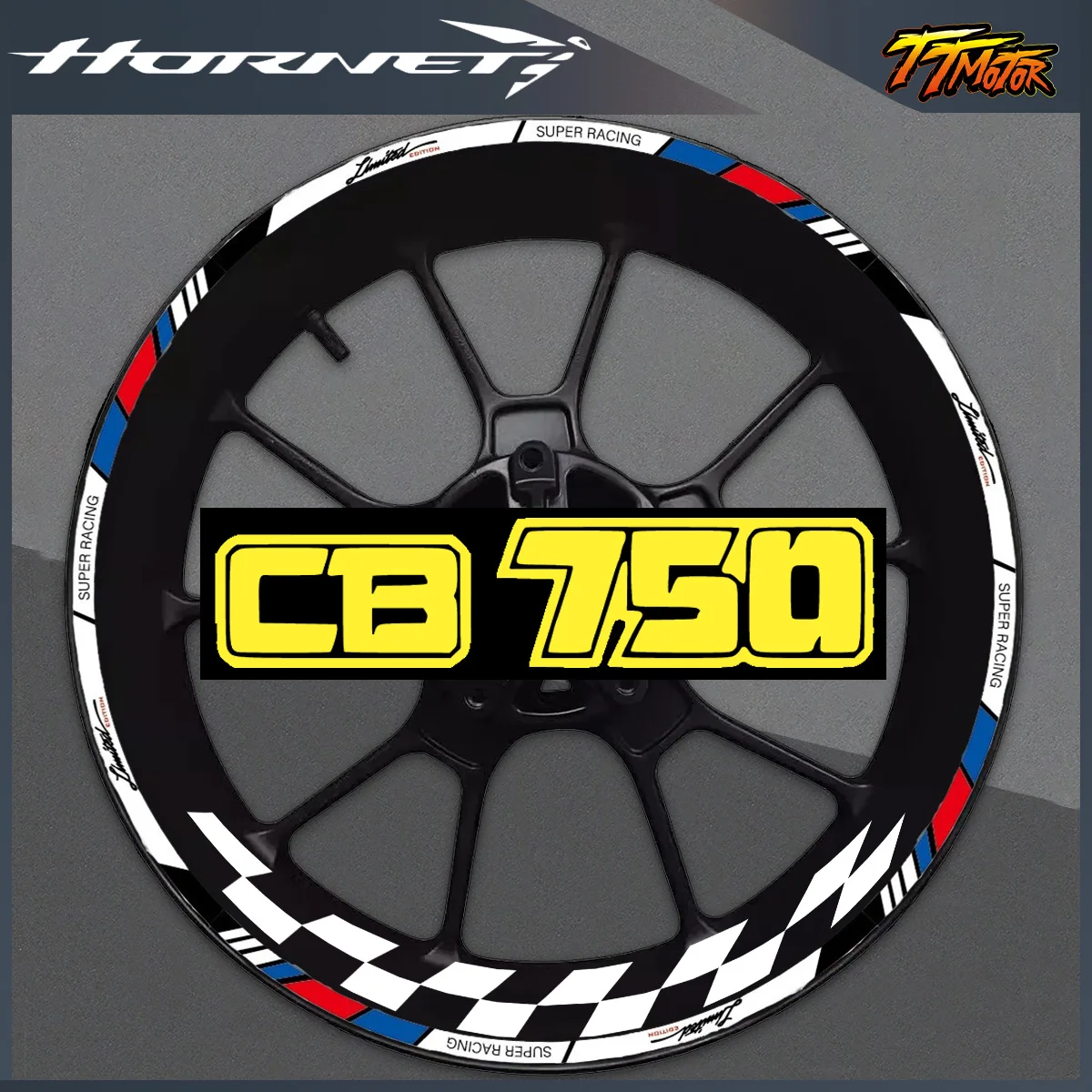 

Для Hornet 750 CB CB750 аксессуары для мотоциклов виниловая светоотражающая наклейка 17-дюймовый обод ступицы колеса полосатая лента внутреннее кольцо набор наклеек