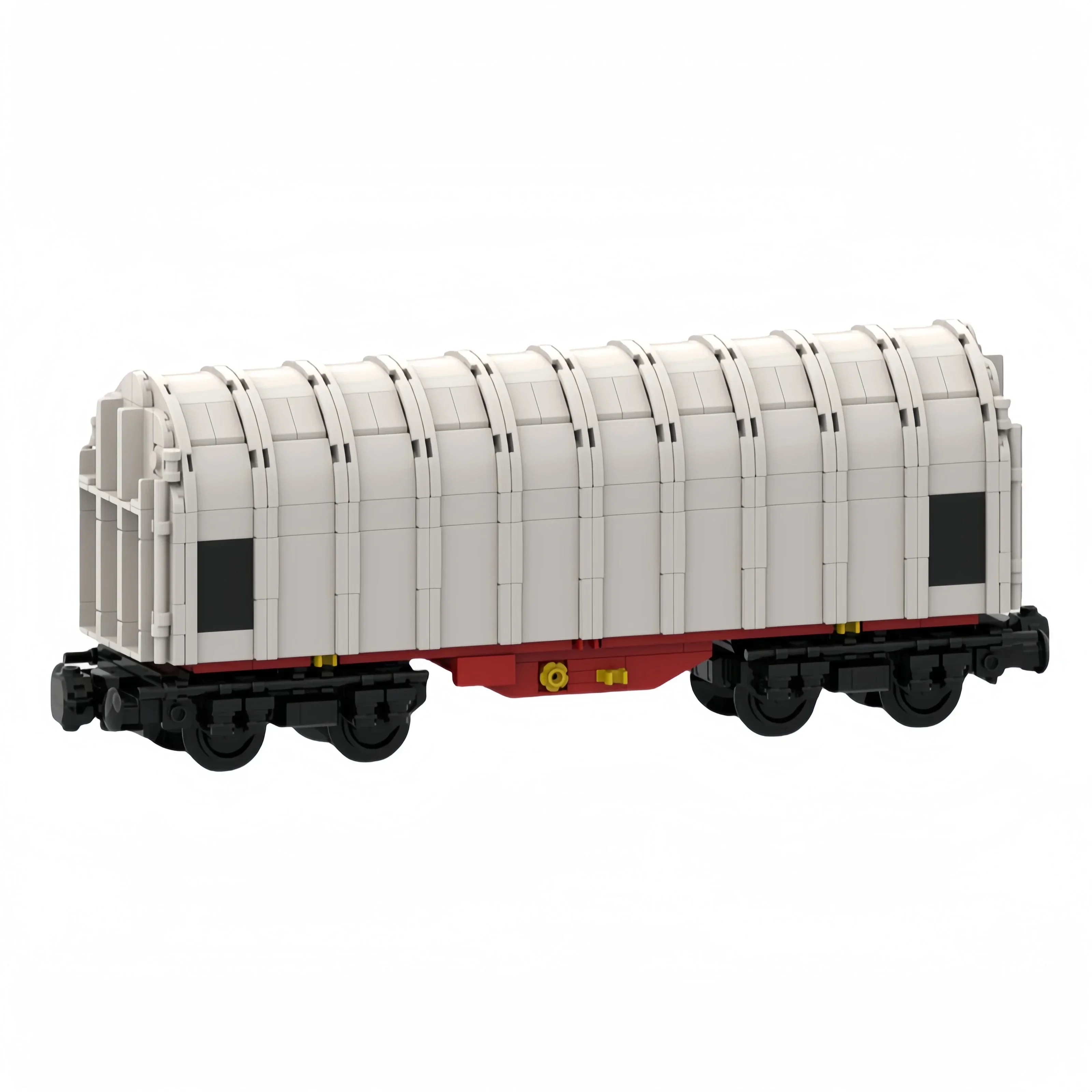 City Car Model MOC Building Bricks Sliding Tarpaulin Wagon Train Modular Technology Gifts Holiday Assemble Children Toys Suit