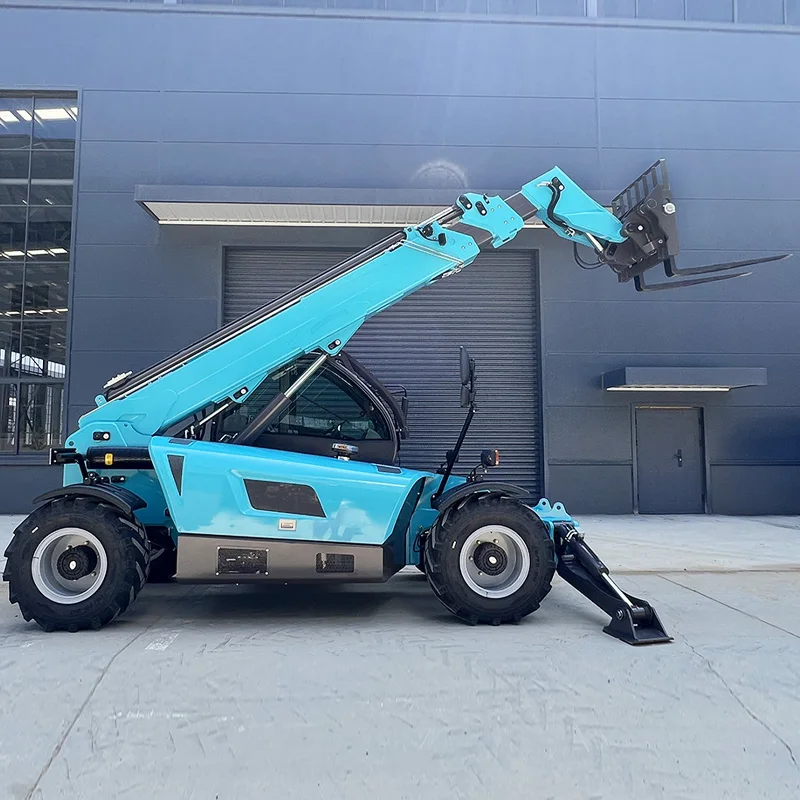 4WD Telehandler Forklift with 10M Boom Heave 9ton Load Telescopic Forklift Loader EPA Diesel Engine Telescopic Handler