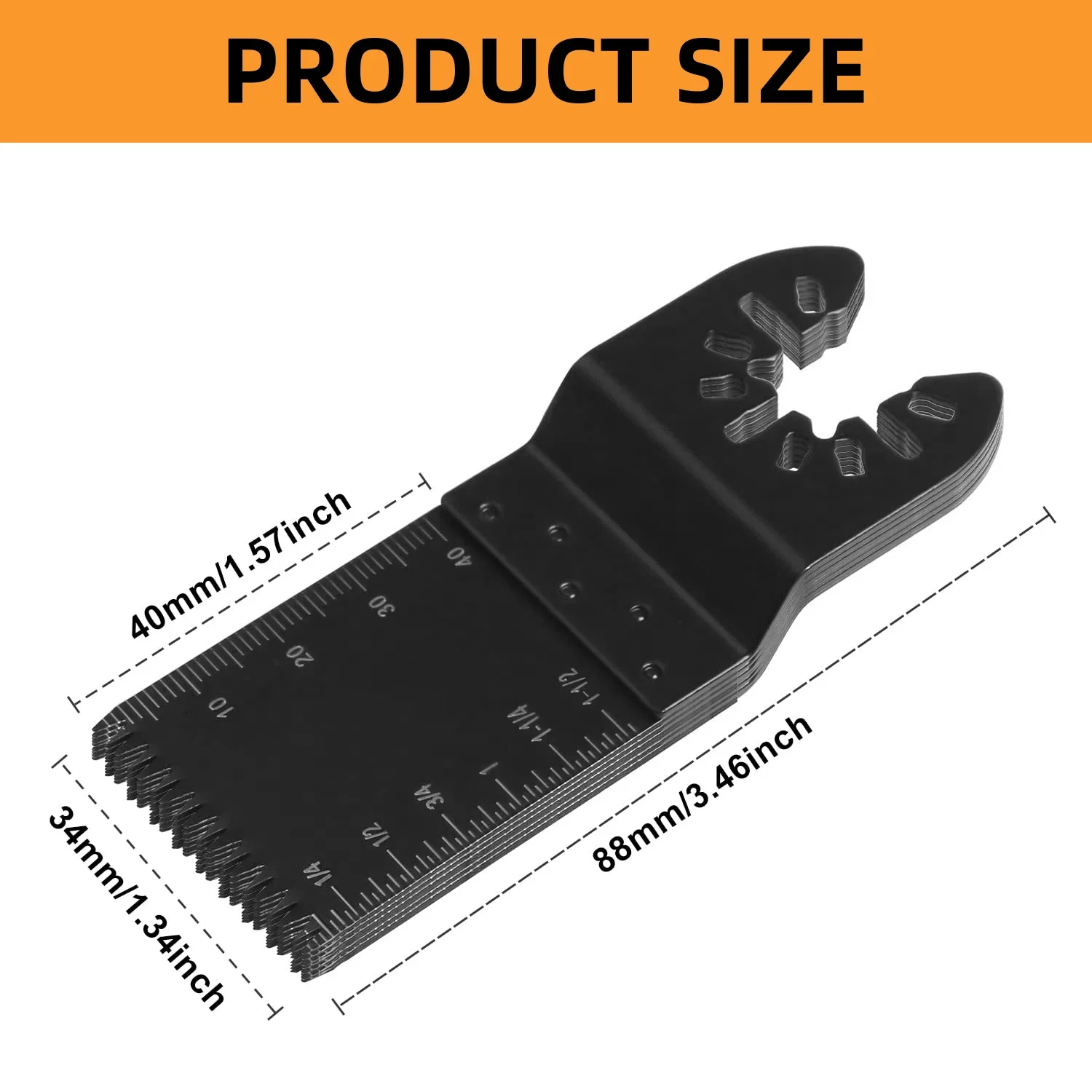 10 قطعة شفرات متعددة الأدوات الثقيلة الإفراج السريع العالمي صالح ل 99% أدوات تتأرجح الخشب المعادن البلاستيك شفرات منشار قطع
