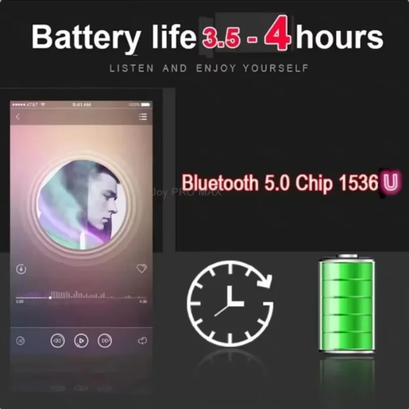 سماعات أذن بلوتوث لاسلكية Pro 2 جديدة لعام 2025 مع كابل USB-C من النوع C وسماعة رأس للألعاب بخاصية إلغاء الضوضاء النشطة #3