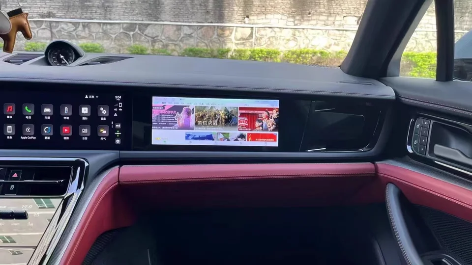 15“ LCD HD Screen Co-pilot Android Car Multimedia Player For Porsche Macan 2018-2023 Navigation Entertainment Passenger Carplay