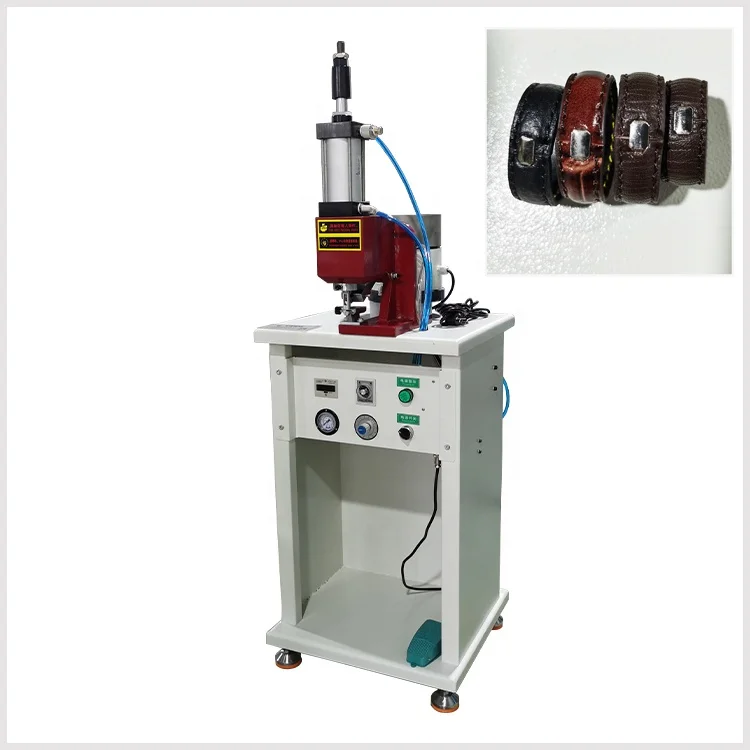 Belt Pneumatic Looping Buckle Stapling Nailing Machine Belt Punching Machine