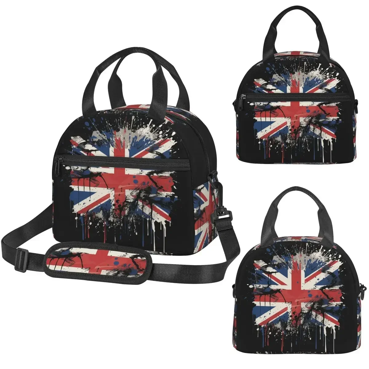 Union Jack Flag Of The UK United Kingdom British Insulated Lunch Bag for Women Office Cooler Thermal Box Leakproof Lunch Boxes