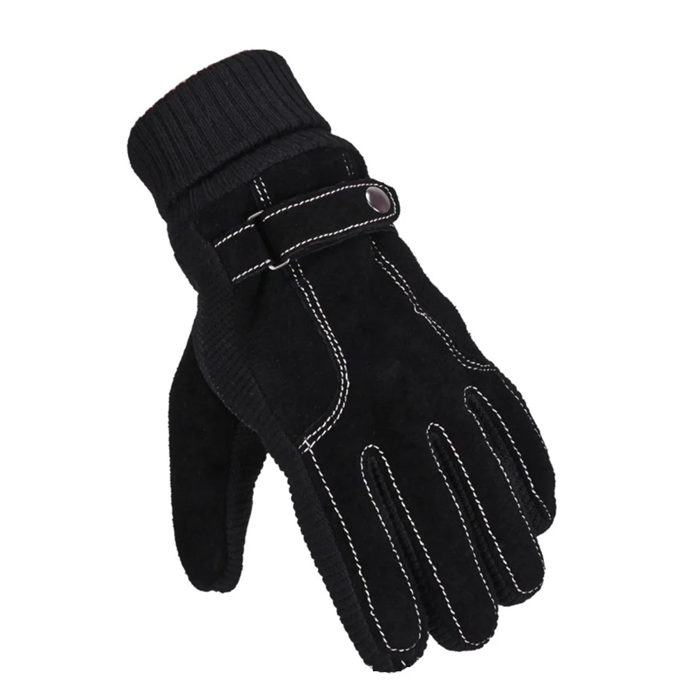 

1Pair Breathable Winter Gloves Touchscreen Compatible Windproof Design for Skiing Snowboarding Camping Climbing Black