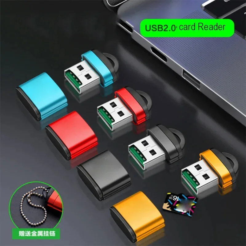 

3/6PCS for USB TF card reader USB 2.0 mini mobile phone memory card reader high speed USB adapter for laptop accessories