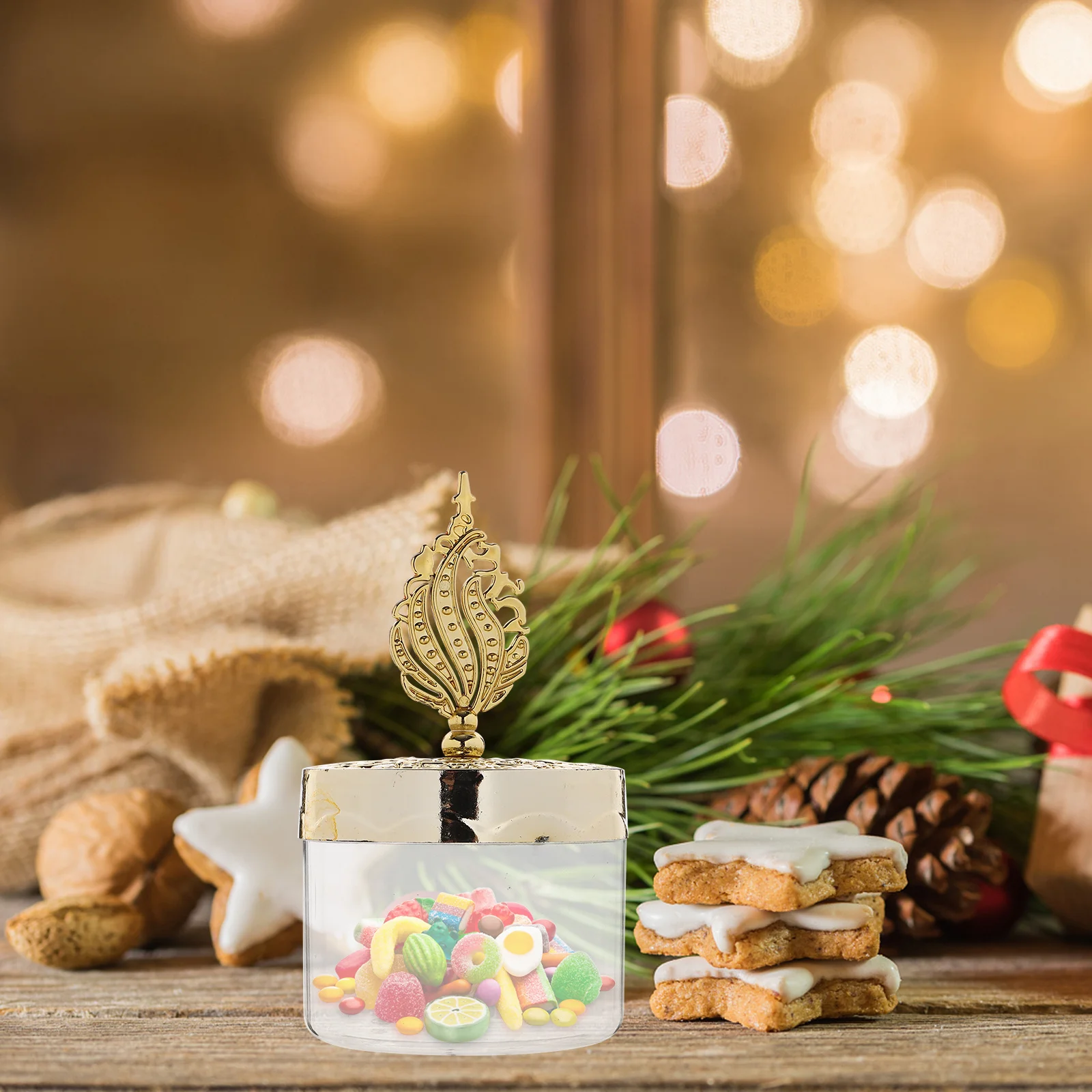 

12Pcs Candy Box Plastic Party Favor Box Unique Design for Wedding Christmas Celebrations Christmas Boxes