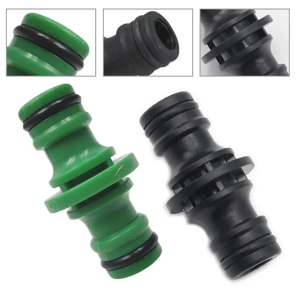 2 Way Garden Hose Connector Joiner Coupler Watering Water Pipe Tap Male Black Watering Equipment Garden watering Hose Connector