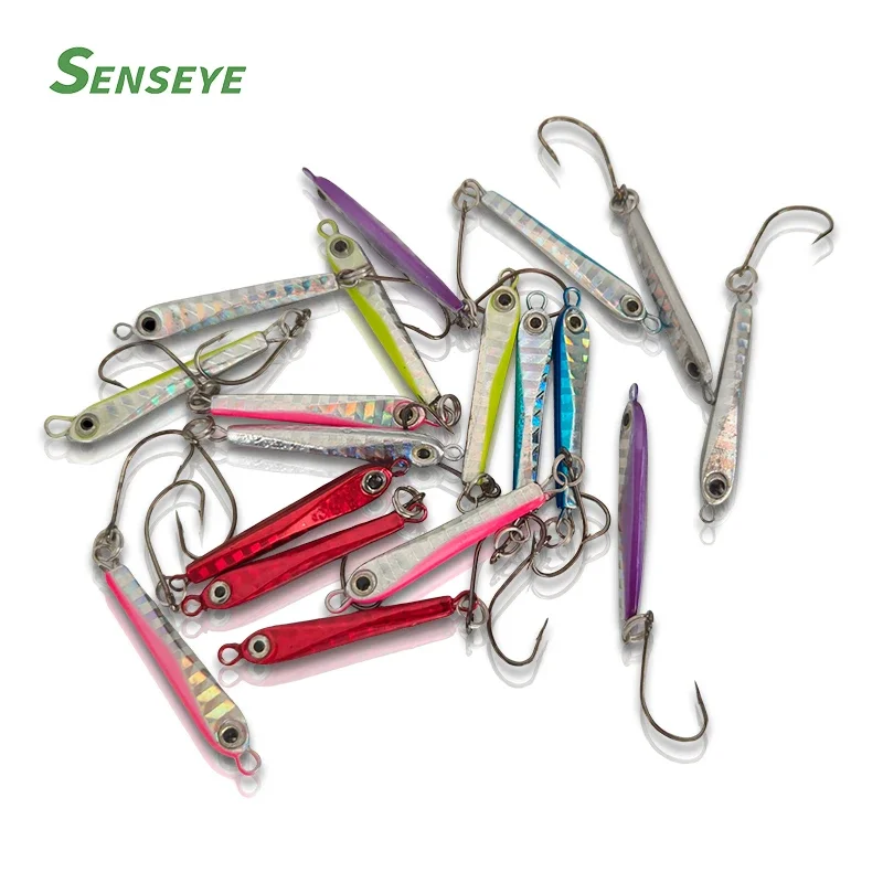 5Pcs Mini Metal Jig Fishing Lure 3g/5g Isca Artificial Bait With Single Hook Small Fish Fishing Accessories Fishing Tackles