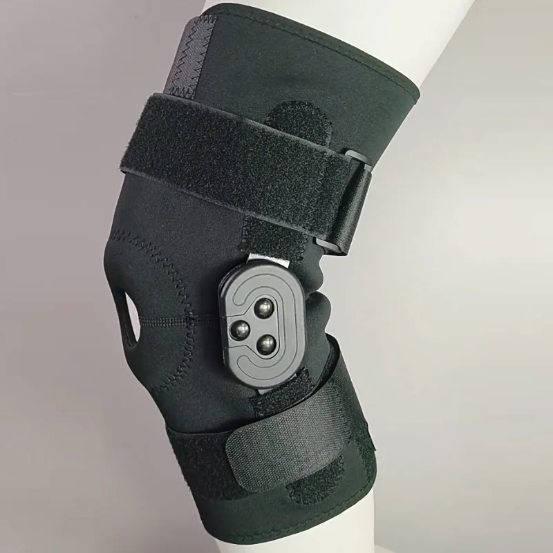 Hinged Knee Brace Adjustable Pain Arthritis Acl Pcl Meniscus Tear Knee Support with Side Stabilizers of Locking Dials for Knee