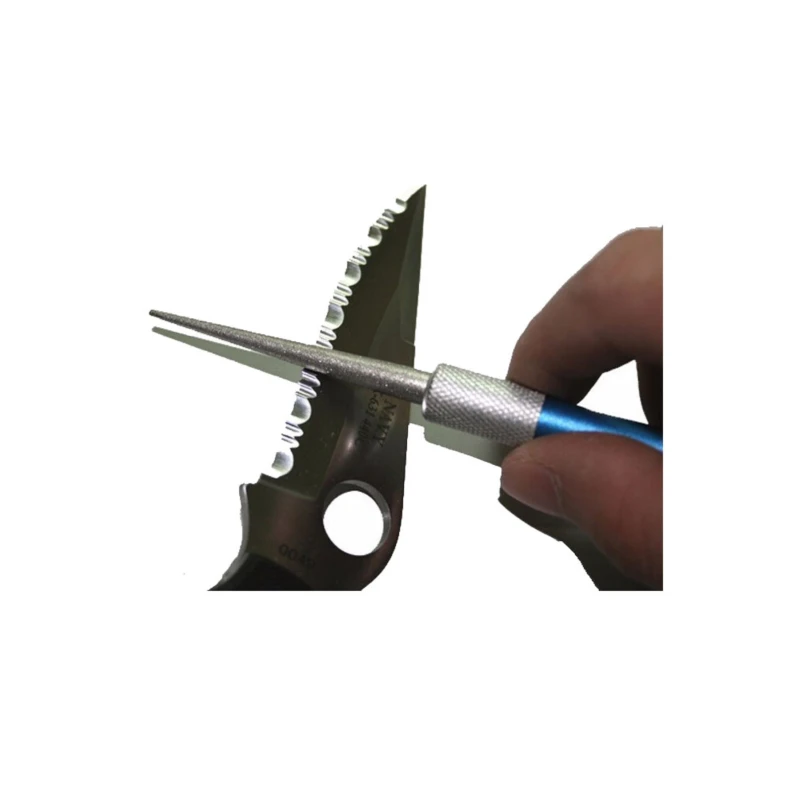 Hot Sale Portable Knife Sharpener Fishing Hook Sharpeners High Quality Outdoor Tool Diamond Pen Shaped Sharpeners