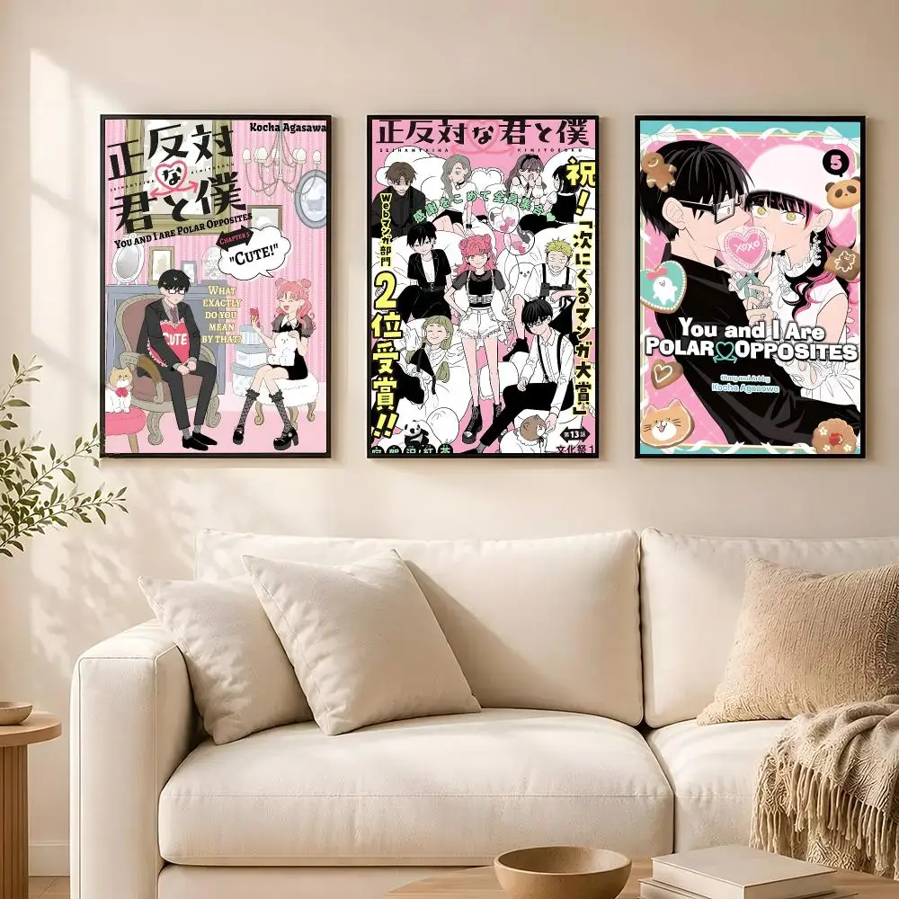 You and I Are Polar Opposites-s Poster poster Self-adhesive wall stickers, suitable for room decoration, high-quality printing.