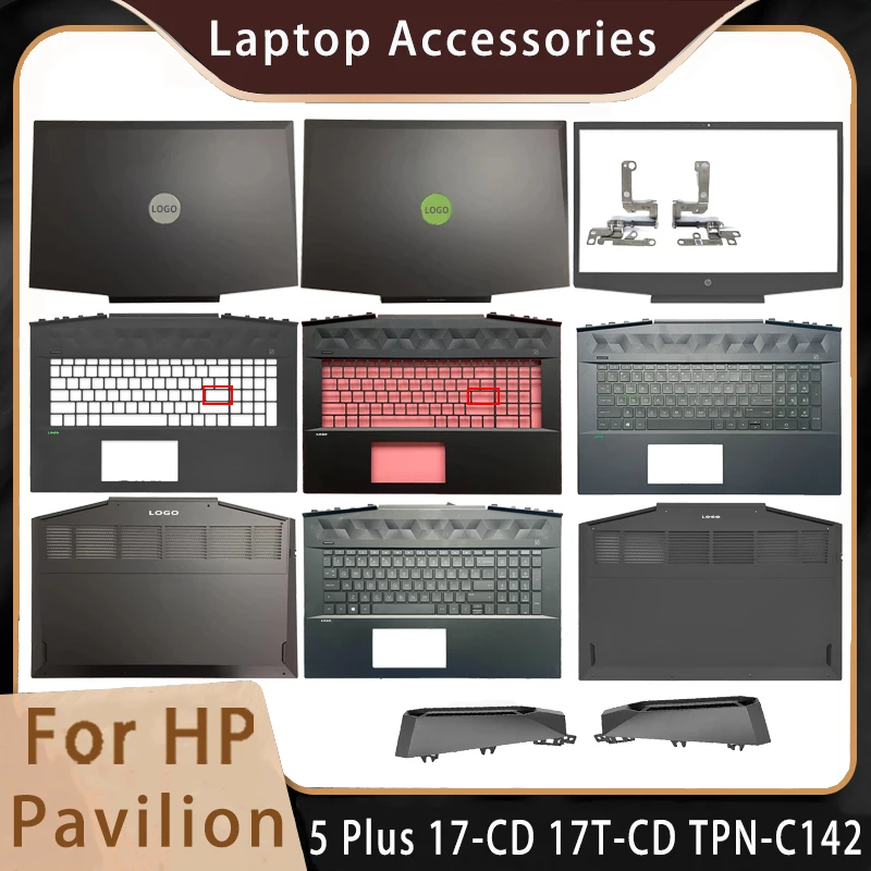 

New For HP Pavilion 5 Plus 17-CD 17T-CD TPN-C142;Replacemen Laptop Accessories Lcd Back Cover/Bottom/Keyboard With LOGO L56890