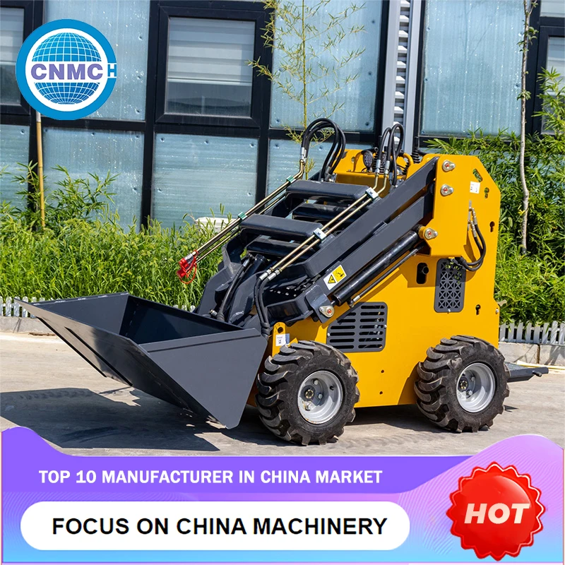 Cargadores de ruedas compactos Venta directa de fábrica Mini cargador Alta calidad Alto rendimiento Fácil de operar Hecho en China para granja