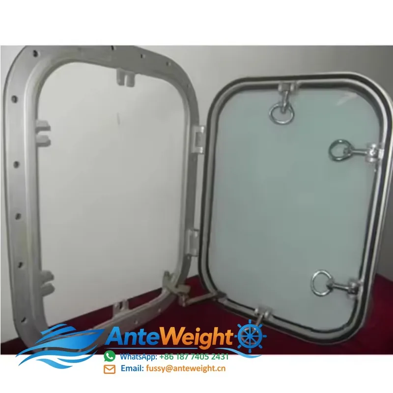 Aluminium Porthole Boat Window Marine Window-Acrylic Ova Anodized Steel External Size 450x580~2080x1080