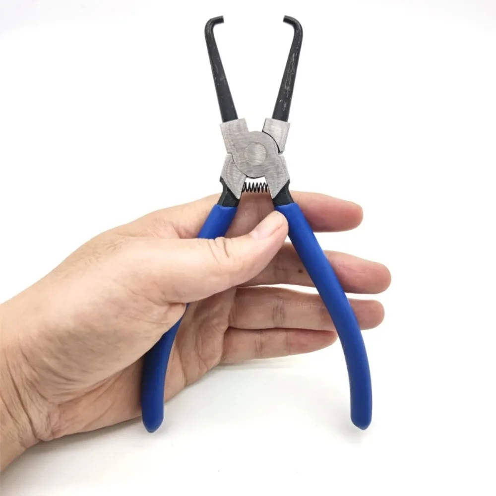 Professional Oil Pipe Joint Pliers Filter Caliper Oil Tubing Connector Disassembly Tools Quick Removal Pliers Blue