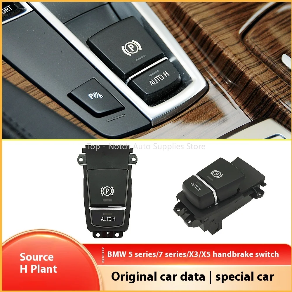

For BMW 5 6 7 Series X3 X5 X6 F02 F15 F16 F18 F25 F07 Parking Hand Brake Park Control Switch Button 61319385029 Car Accessories