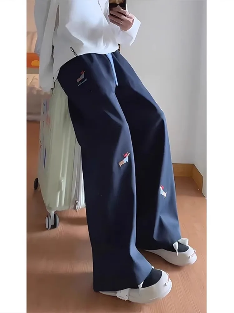 

Американские ретро-брюки в клетку с пэчворком, прямые широкие брюки для мужчин, весенние повседневные брюки Cleanfit, модные молодежные активные брюки