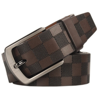 Pin Buckle Belt for Men Famous Brand Business Belt Men Genuine Leather Waist Straps Black Brown Male Jeans Belts Luxury Designer