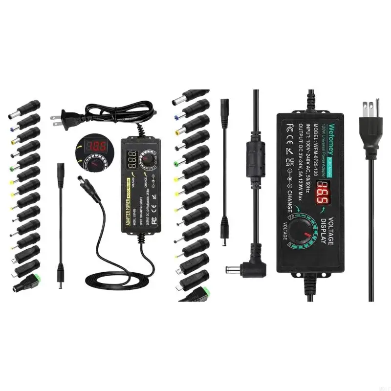 

MOLC 100V-240V Power Adapter Converter 3V-24V Variable Universal Switching Adapter