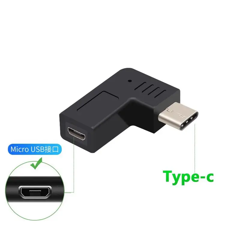0.25m Android Micro Female to Type-C Adapter Cable LeTV Type-C Male to Micro USB Female Phone Data Cable
