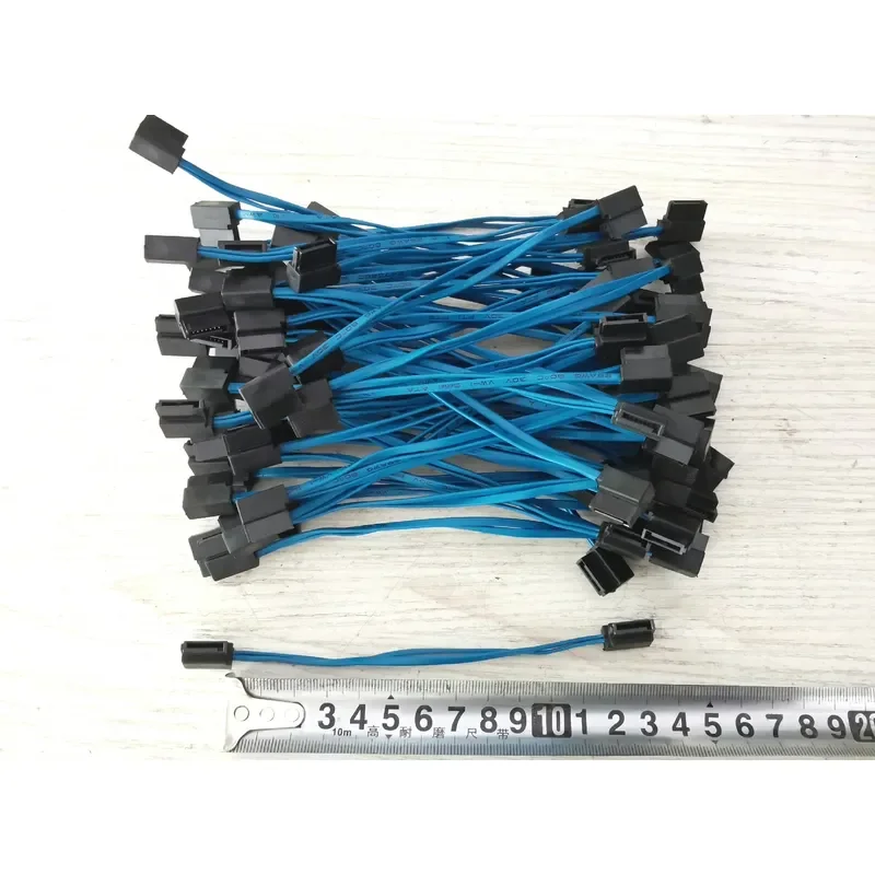 for SATA Side Bend Cable 12cm Left to Right Angle Hard Disk Data Cable for NAS Industrial Computer and Other Devices