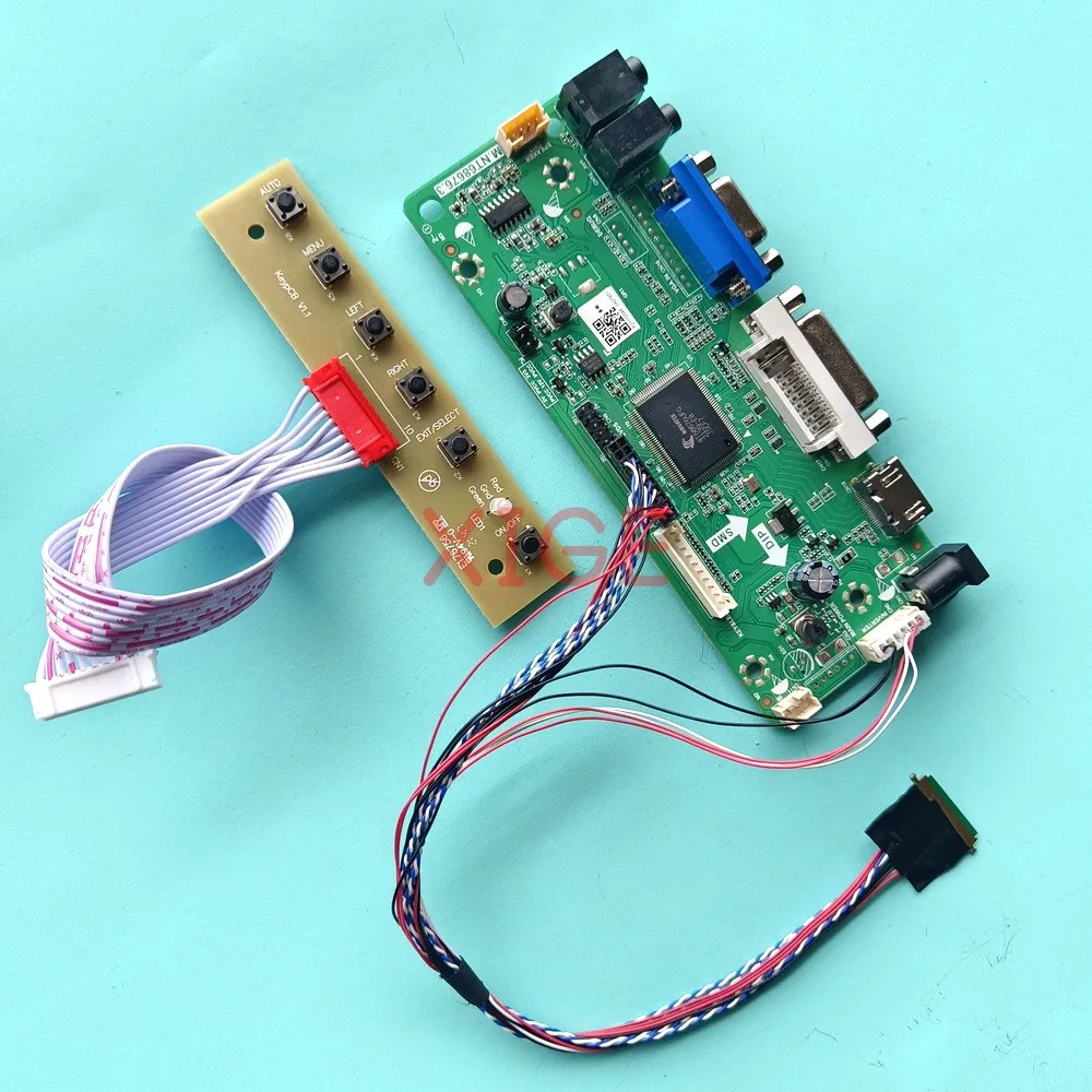

Плата контроллера драйвера для B156XTN02.0/2.1/2.2/2.3/2.4, HDMI-совместимый 40-контактный LVDS экран ноутбука VGA DVI 1366x768 15,6 "комплект DIY