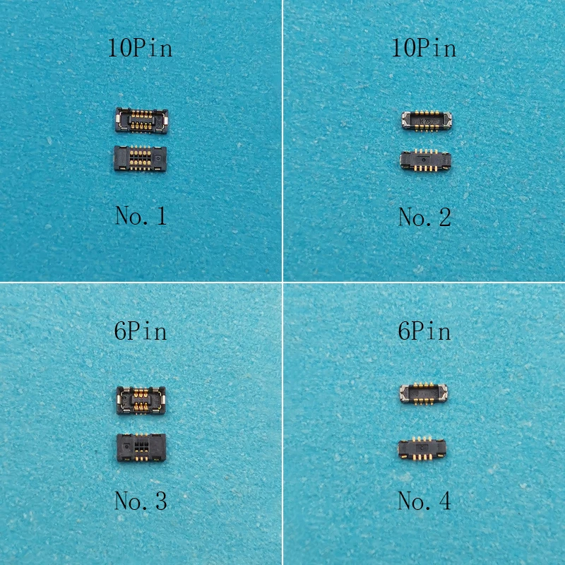 2Pcs 6 10 Pin Power Flex FPC Connector For Samsung S21FE S20 Note10 Plus A32 A52 A72 A33 A53 A73 A12 A13 A14 Fingerprinter FPC