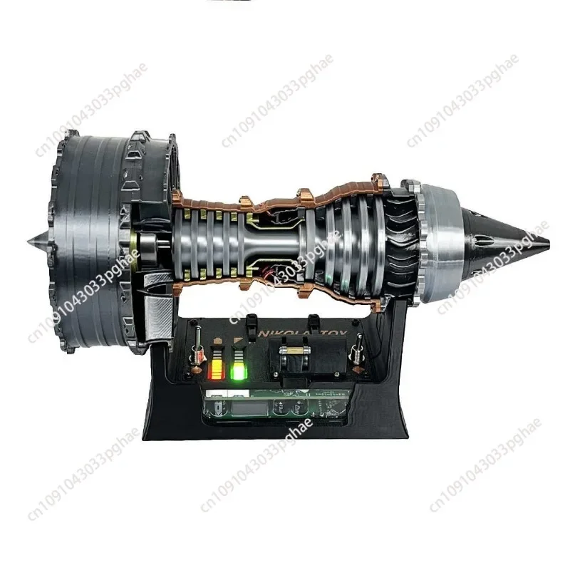 Violent brushless motor super turbofan engine model ornament can be blown forward and backward