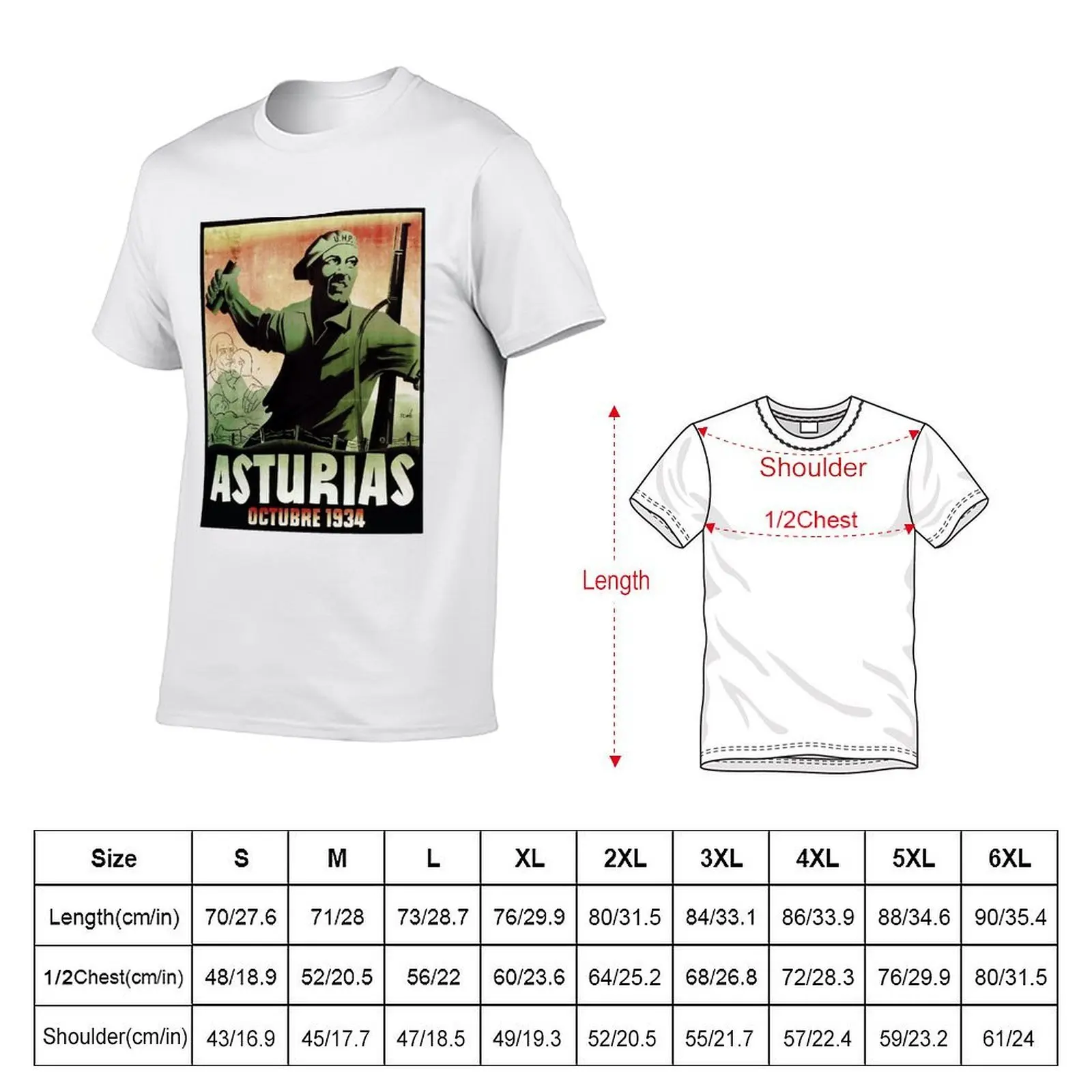ASTURIAS OCTOBER 1934 T-Shirt Louboutins valentines boutique clothes shirts men graphic