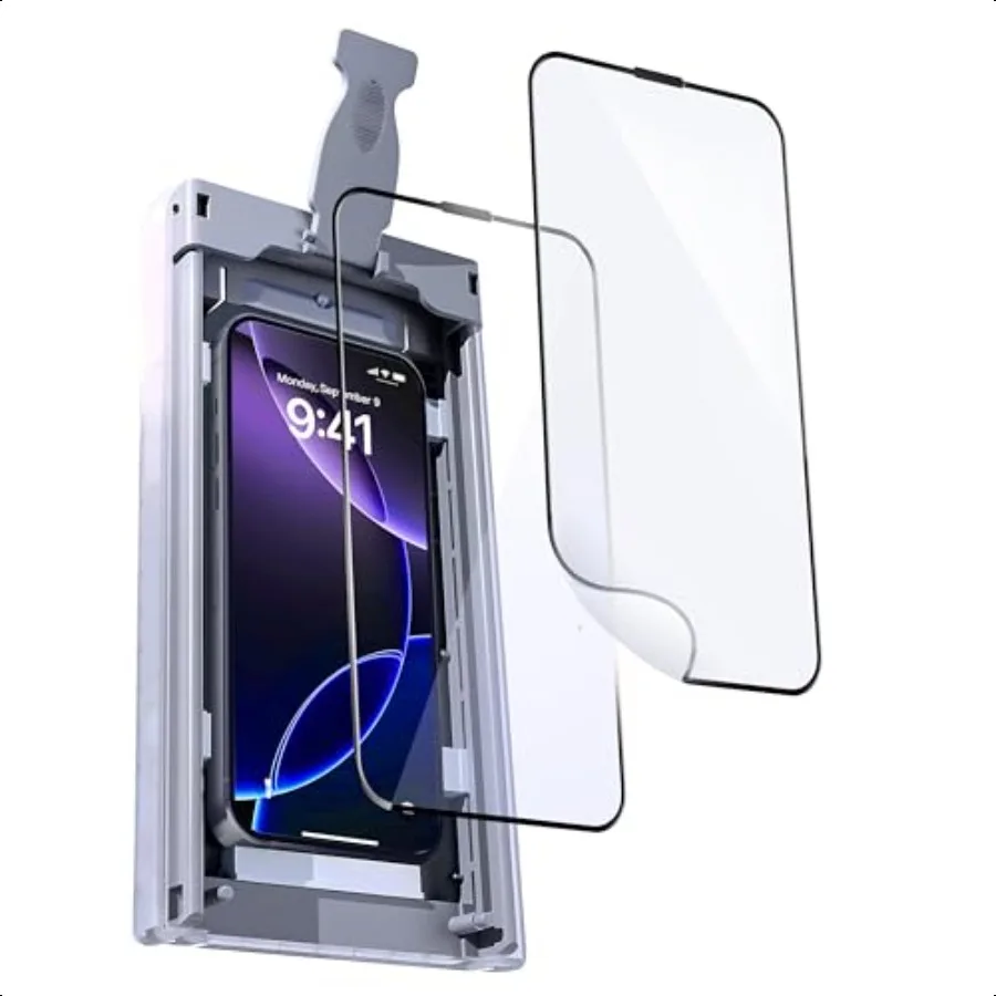 

2 Pack for iPhone 16 Pro 6.3 Screen Protector PET Film [Auto Alignment Carbin] [Dust Removal]