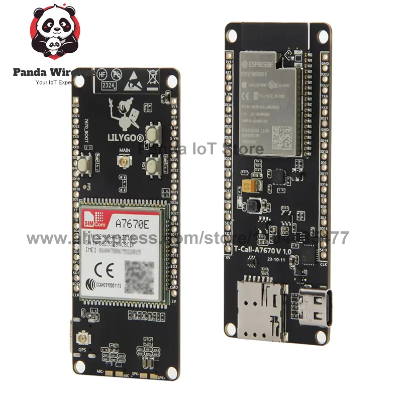 T-Call A7670 ESP32-ontwikkelbord met LTE GSM mobiel netwerk ESP32-WROVER-E WiFi Bluetooth draadloze langeafstandscommunicatie