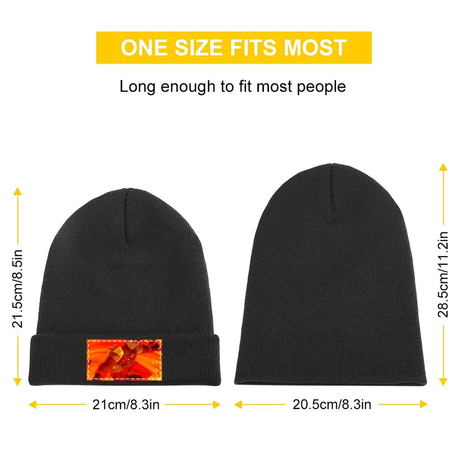 Kai (maskless variant) Knitted Cap fashionable Big Size Hat fishing hat Caps Male Women's