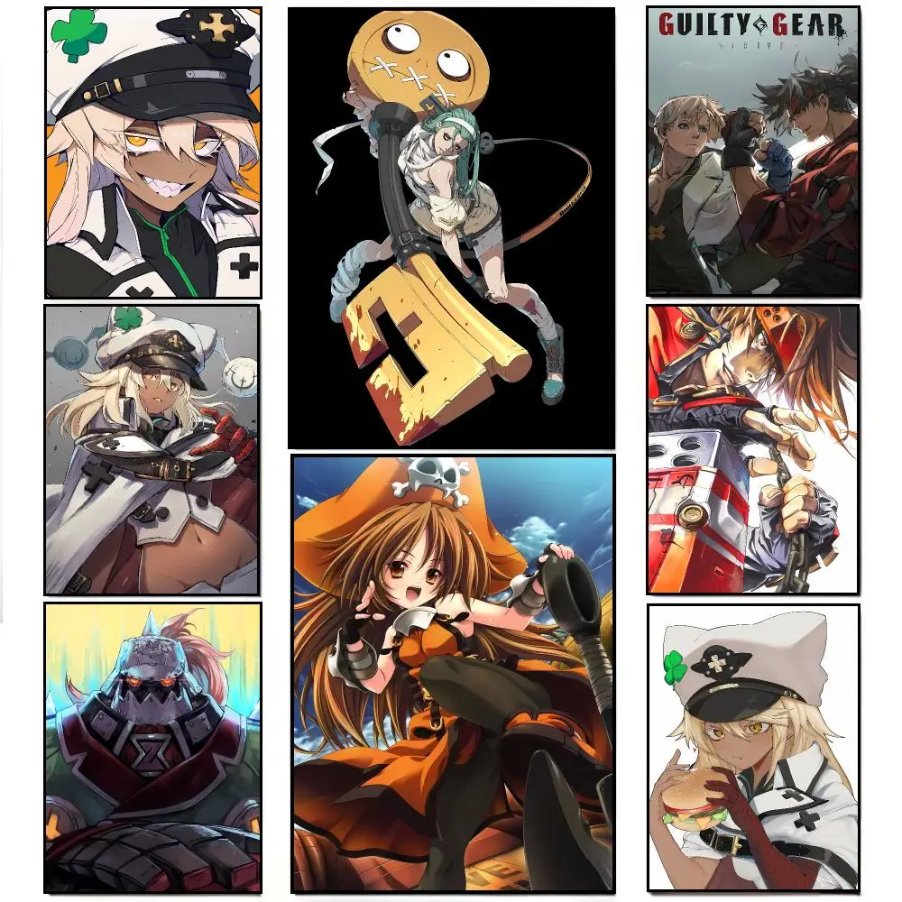 High-Octane Fighting Game G-Guilty Gear Poster Elegant Indoor Artwork Design & Contemporary Home Decor
