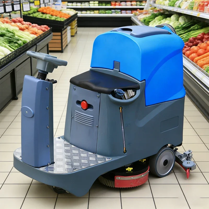 Compact New Ride-On Electric Commercial Industrial Floor Scrubber Cleaning Supplies