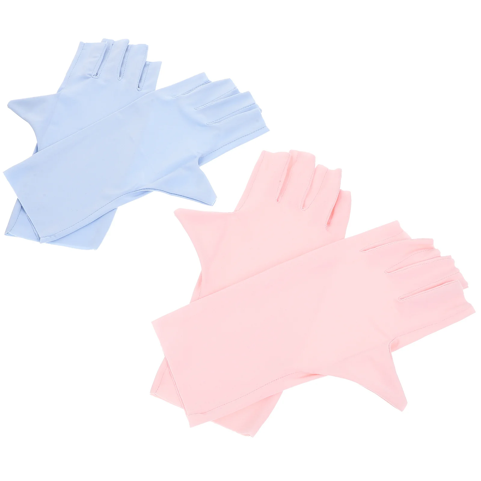 

2Pairs Uv Nail Gloves Anti-Uv Manicure Protection Durable Comfortable for Gel Nails and Outdoor Use Nail Gloves