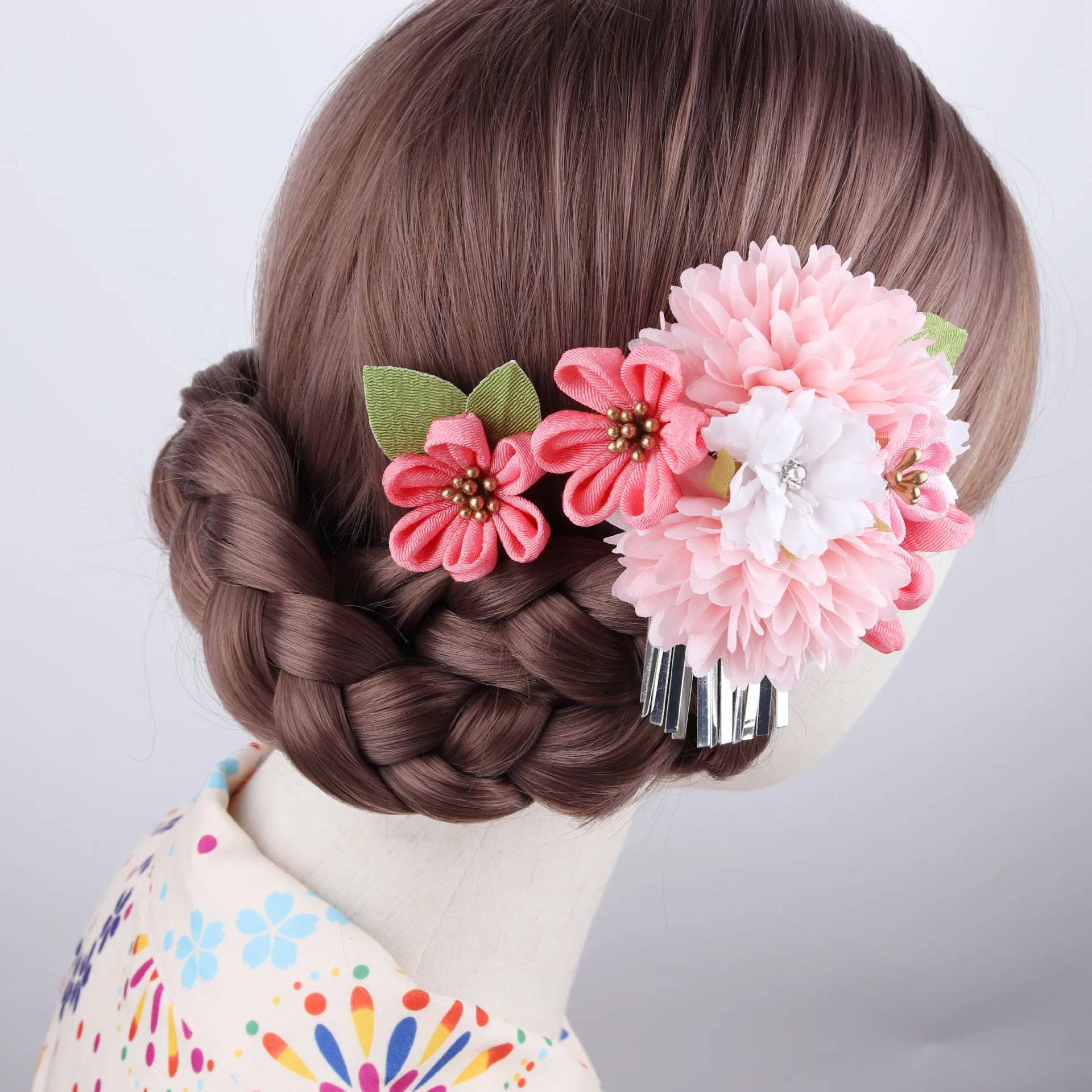 

Набор из 2 предметов для волос в японском стиле для летнего фестиваля, аксессуары для волос Yukata Artisan для кимоно