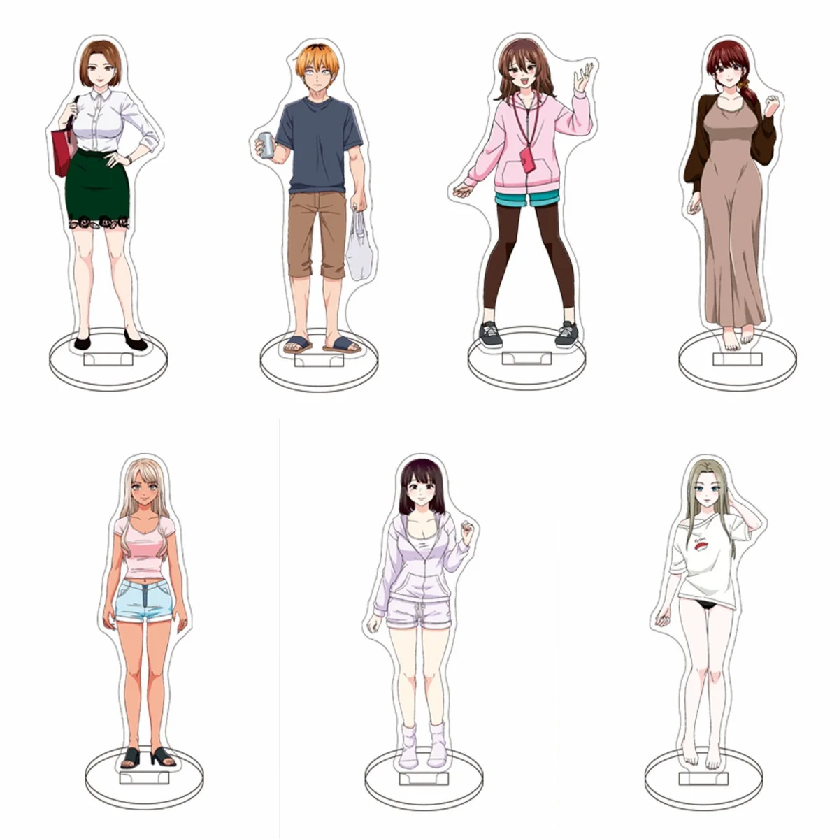 

15CM Anime Chuhai Lips: Canned Flavor of Married Women Acrylic Stand Model Characters Accessories Christmas Collection Gifts