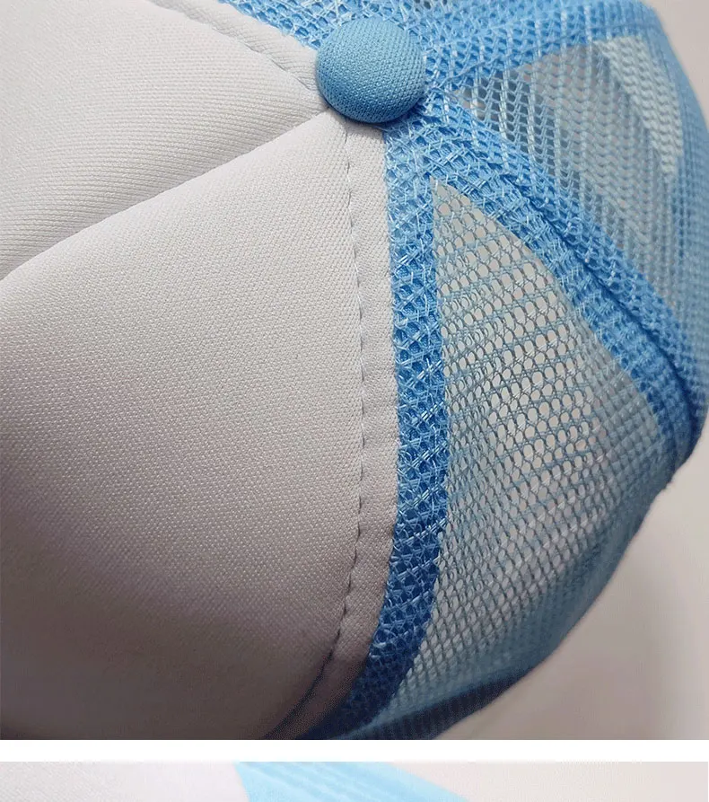 Hochwertige Freizeit-Mesh-Mütze Großhandel Herren-Baseballkappe Damen-Tennis-Mütze mit individuellem besticktem Logo Schwamm-Patchwork-Mesh-Kappe – Detail 17