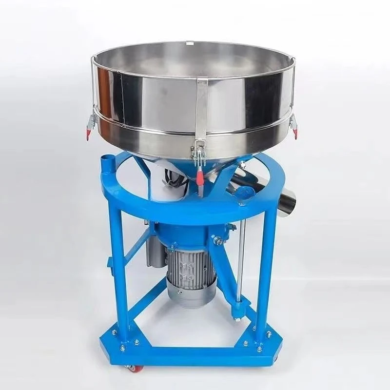 Round electric vibrating screen flour vibrating screen machine, plastic powder automatic filter screening machine