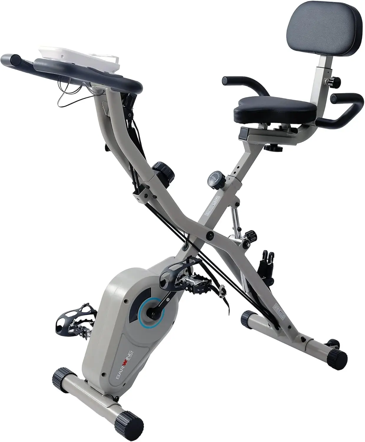 Exercise Bike for Home Workout Stationary Bike, 330LB Capacity, 16-Level Magnetic Resistance, Seat Backrest Adjustments