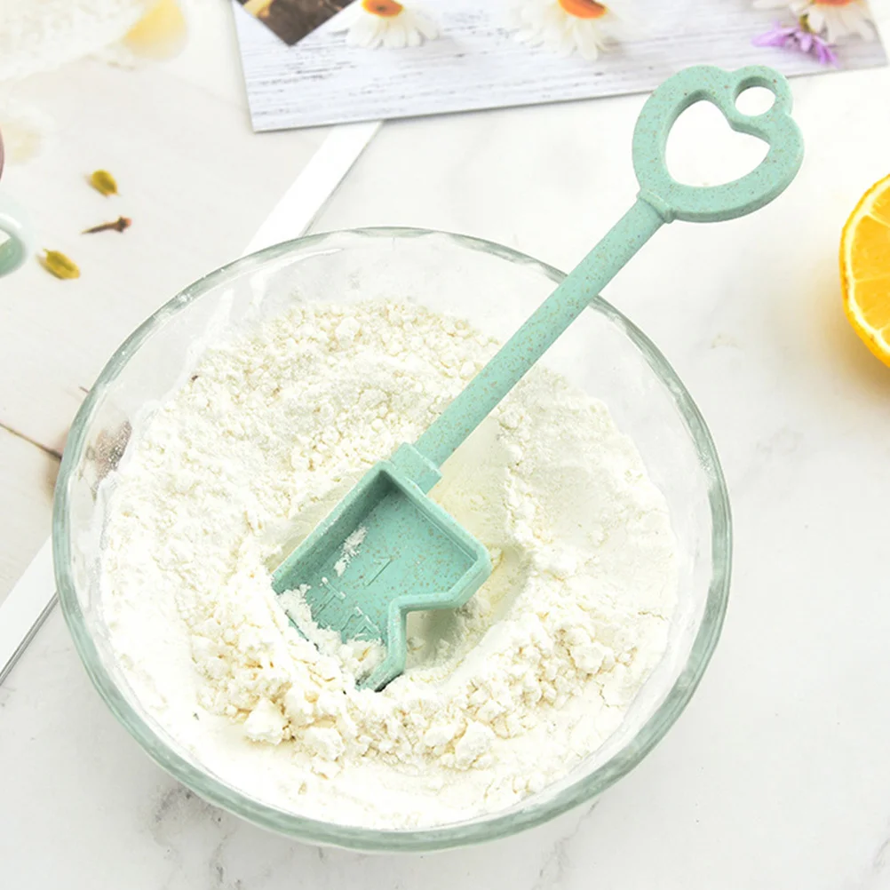 

1Set Measuring Spoons Set 6 Plastic Spoons with Scale Stackable Kitchen Tools for Baking Cooking Household Measuring