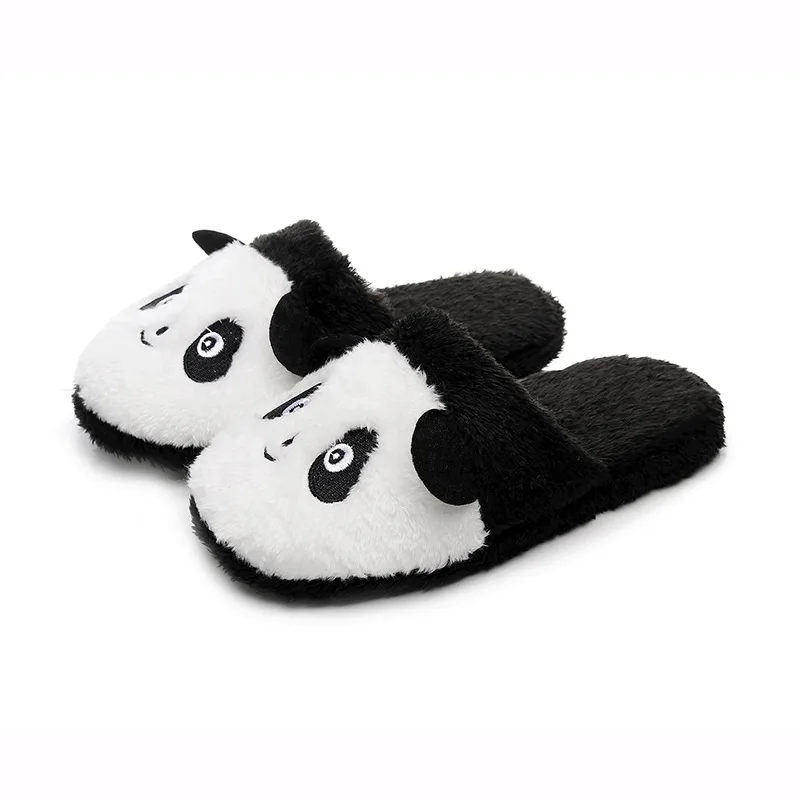 Pantofole da casa calde invernali Panda antiscivolo in pile peluche casa su scarpe scarpe da esterno per interni scarpe invernali donna scarpe basse